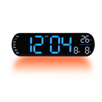 Digitálne LED hodiny JVD DH5502.2 s teplomerom a kalendárom (35 cm)